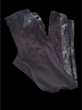 Danier Leather  black moto Pants Sz 10